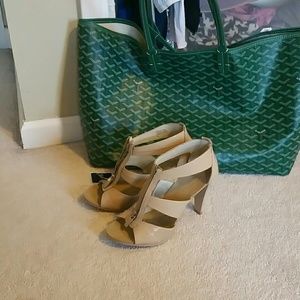 FINAL Michael Kors Nude Zipper Heels